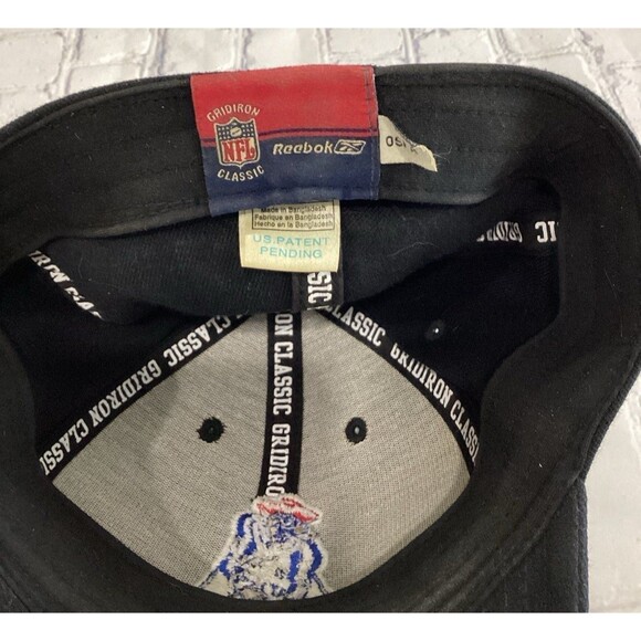 NFL Reebok Cap Hat Unisex Fitted Color Black New England Patriots Gridiron - Picture 6 of 6